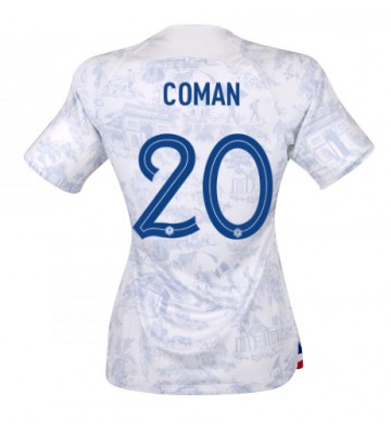Lacne Ženy Futbalové dres Francúzsko Kingsley Coman #20 MS 2022 Krátky Rukáv - Preč